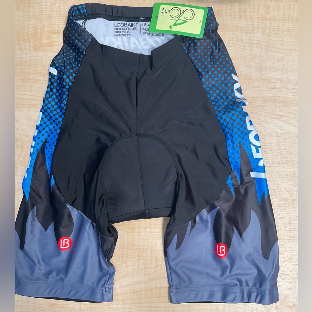 Leobaiky Men’s Cycling Padded Riding Bike Shorts L

BLACK
